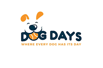 design awesome dog daycare lodging logo