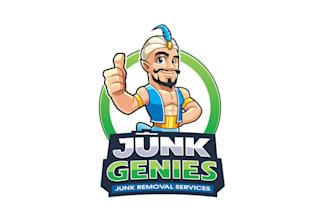 design elegant wash and junk removal company logo