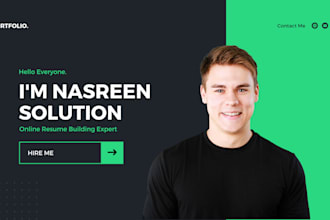 design an online resume or portfolio website with free hosting