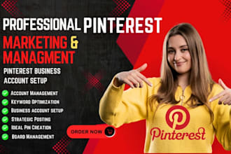 create pins and boards as a pinterest marketing manager
