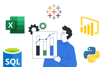 professional data and business analytics using mysql, tableau, excel, python