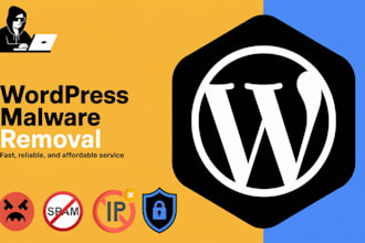 do wordpress malware removal, fix hacked site and secure it