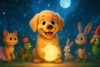 do children 3d and watercolor story book illustration, kids picture book