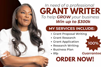 write grant proposal grant research application rfp business plan