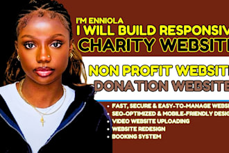 non profit website, charity website, donation landing page, ngo website design
