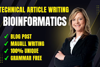 do content writing for bioinformatics