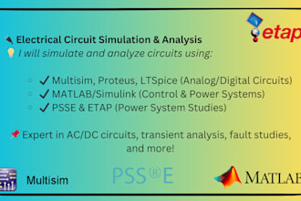 simulate and analyze electrical circuits using matlab, multisim, psse and etap