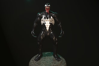 sculpt 3d character and models with texturing and lighting