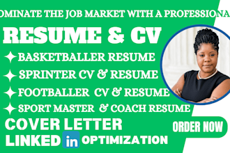write you a sport, coach resume, manager, UK CV, basketball, sprinter, resume