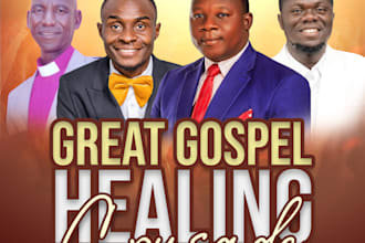 design stunning flyers for church services, conferences, and special events