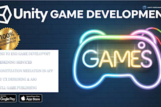 be your unity game developer for android, ios, and PC