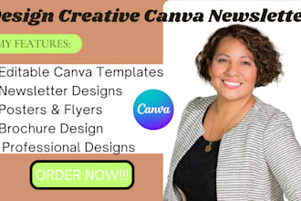 design creative canva newsletter poster design canva templates brochure design