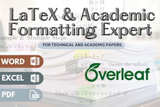 convert your PDF, word, handwritten notes, and research to latex overleaf