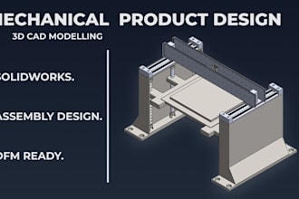 design mechanical product and 3d cad model