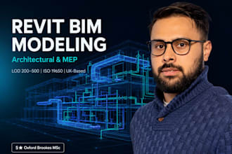 create revit bim models for architectural and mep projects
