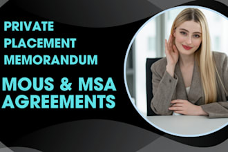 review, revise, and draft contracts, agreements, mous, and ppms