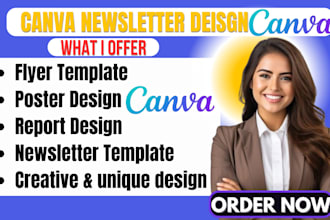 design canva newsletter flyer and brochure reports logo certificates in canva