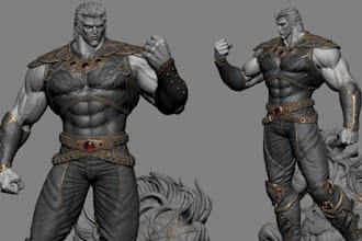 custom 3d action figure miniature model zbrush and blender sculpting 3d printing