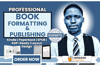 kindle formatting paperback formatting amazon kdp book cover design ebook design