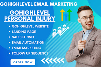 setup personal injury gohighlevel law firm sales funnel immigration landing page