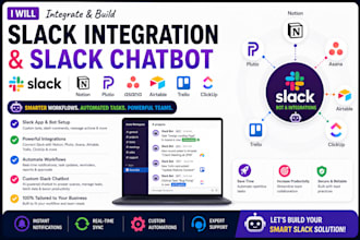 slack integration slack chatbot notion plutio asana airtable trello clickup bot