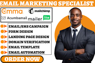 setup emma acumbamail mailchimp getresponse mailerlite email campaign analytics