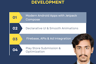 develop a modern android app UI with jetpack compose and kotlin