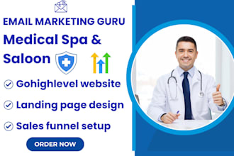 setup medical spa gohighlevel saloon sales funnel ghl landing page automation
