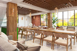 remodel 3dinterior restaurant,eatery design,cozy shop,cafe render,kitchen design