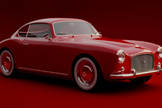 hard surface model 3d car model vehicles design with interiors stl fbx obj