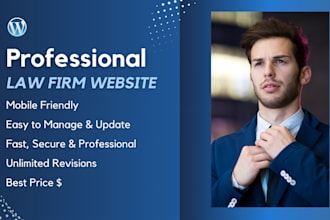 create a professional attorney, lawyer, or law firm website in wordpress