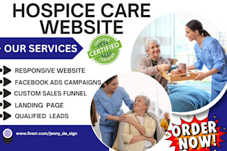 design hospice care website home care elderly care website hospice care leads