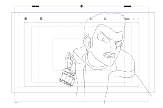 2d animation in anime style