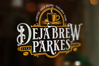 do update rustic coffee tea logo to attract a vibrant crowd