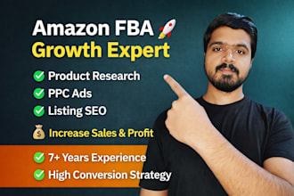 be yor amazon fba expert PPC, account management, listing optimization