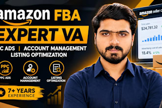 be yor amazon fba expert PPC, account management, listing optimization