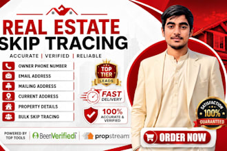 provide verified real estate leads with skip tracing