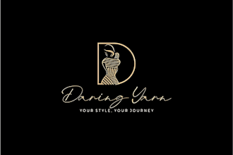 do appealing fashion, costume, jewelry brand, boutique logo or graphic design