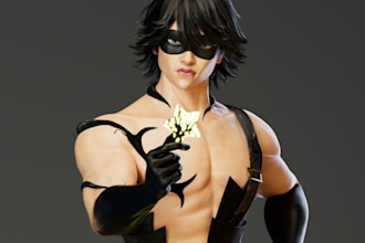 do realistic 3d game character design, rig, 3d game asset, mocap in unity or ue5