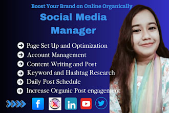 be your social media manager and instragram content creator