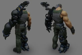 do cartoon character model, 3d modeling, 3d character, cartoon animation, unity