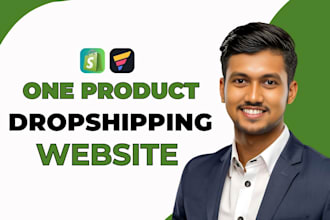 create one product store shopify dropshipping website