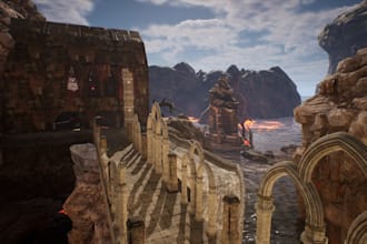 create 3d game environment 3d game background  unity engine house level design