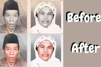 restore, colorize, and enhance the photo so the moment can be remembered forever