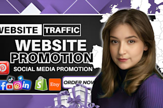 increase organic website traffic, social media website promotion, shopify ads