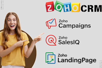 customize zoho CRM zoho salesiq zoho campaign zoho automations zoho landing page