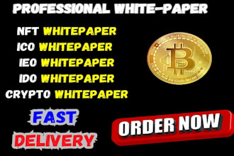 write and design professional ico nft crypto white paper in 24 hours