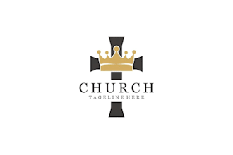 create a modern and stunning church logo design