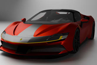 blend 3d cinematic car,ferrari car model,animate 3d sport car in blender,suv car