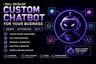 develop a custom chatbot for your business